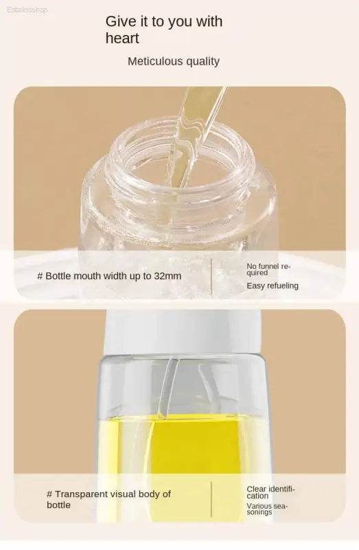 Refillable oil dispenser.