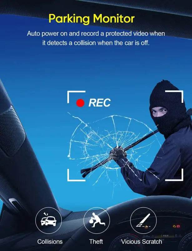 2/3 Channel Dash Cam for Car Front And Rear 1080P Video - Estalios
