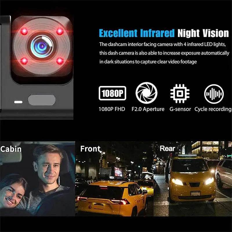 2/3 Channel Dash Cam for Car Front And Rear 1080P Video - Estalios