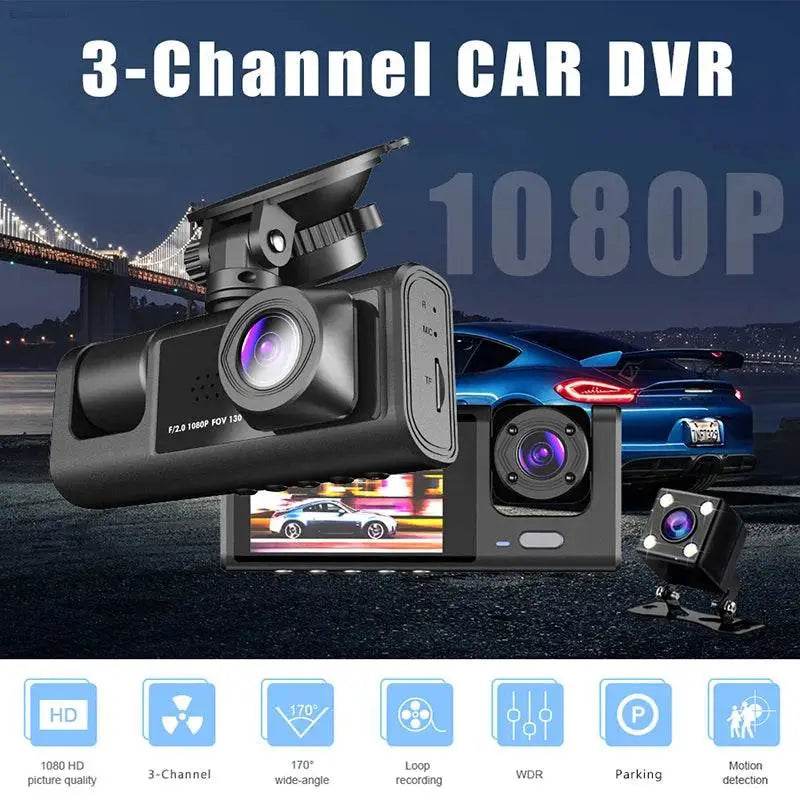 2/3 Channel Dash Cam for Car Front And Rear 1080P Video - Estalios
