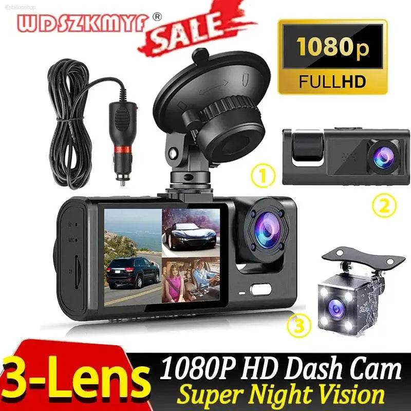 2/3 Channel Dash Cam for Car Front And Rear 1080P Video - Estalios
