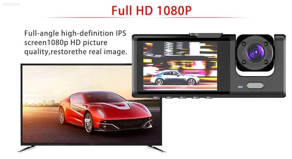 2/3 Channel Dash Cam for Car Front And Rear 1080P Video - Estalios