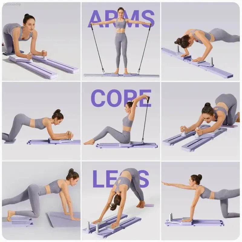2-in-1 Abs & Ski Board - Portable Home Gym Trainer - Estalios