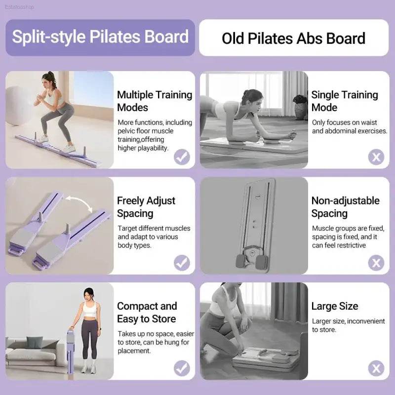 2-in-1 Abs & Ski Board - Portable Home Gym Trainer - Estalios