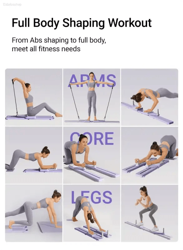 2-in-1 Abs & Ski Board - Portable Home Gym Trainer - Estalios