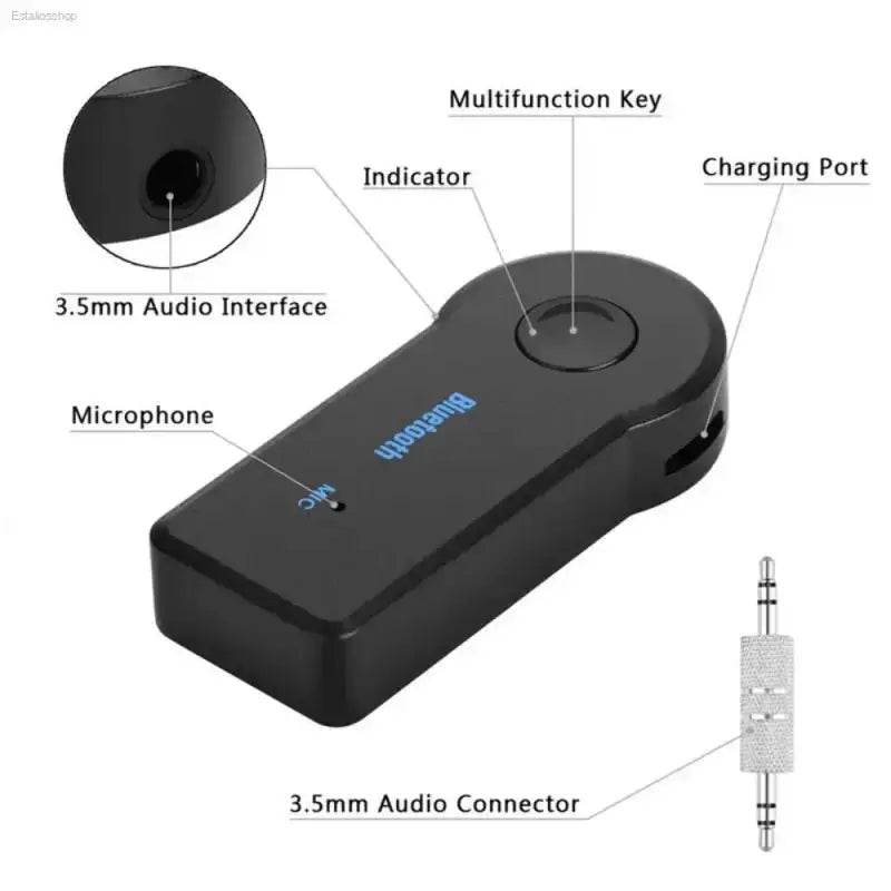 2 in 1 Bluetooth 5.0 Car Audio Receiver Adapter - Estalios