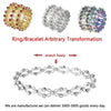 2 In 1 Creative Magic Stretchable Crystal Ring Bracelet - Estalios