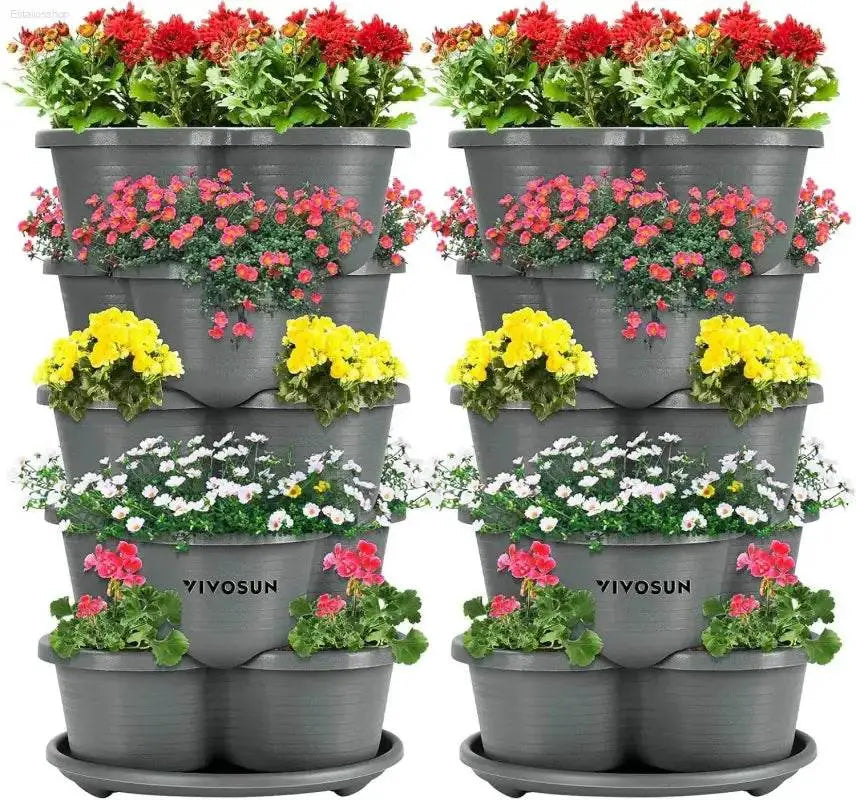 Premium Vertical Gardening Planter with Automatic Drainage for Urban Gardeners