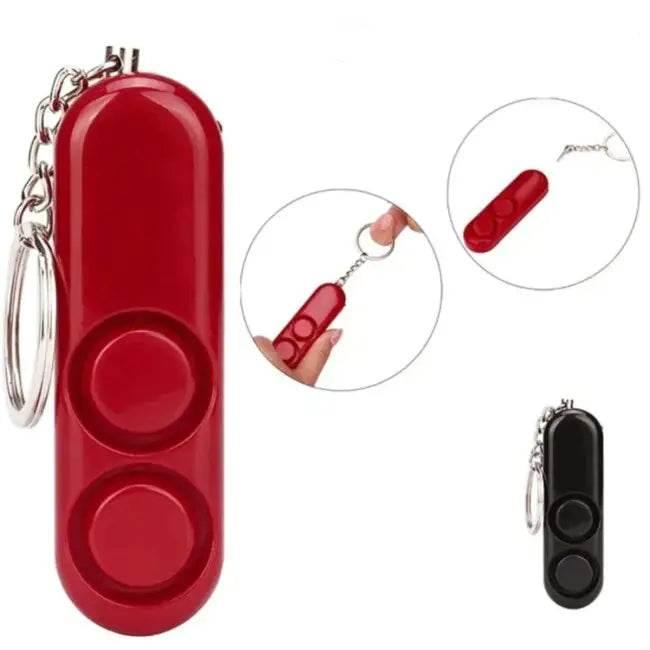 Stay Safer On-The-Go with Bold Red Alarm Keychain - Estalios