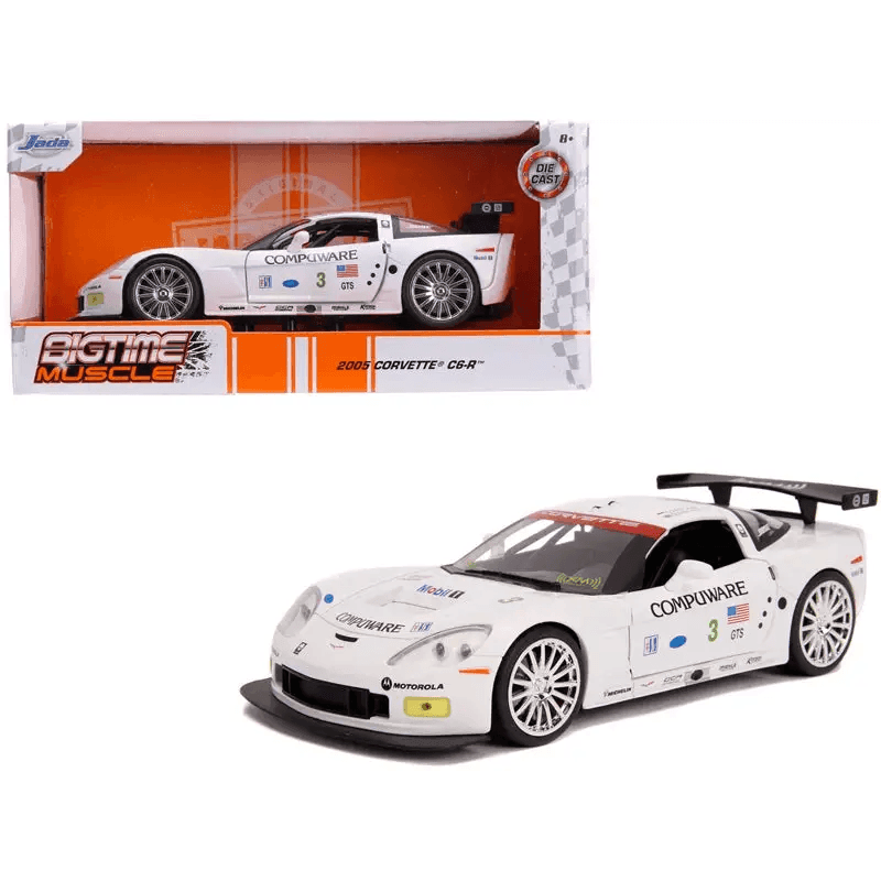 2005 Chevrolet Corvette C6-R 1/24 Diecast Model Car by Jada - Estalios