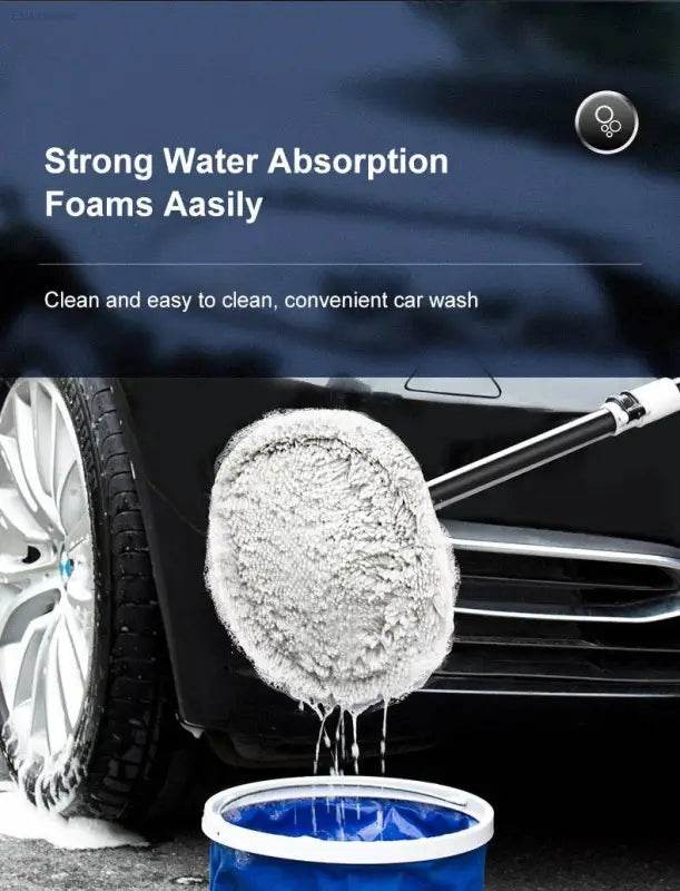 2022 New 15 Degree Bend Car Cleaning Brush with Telescoping Handle - Estalios