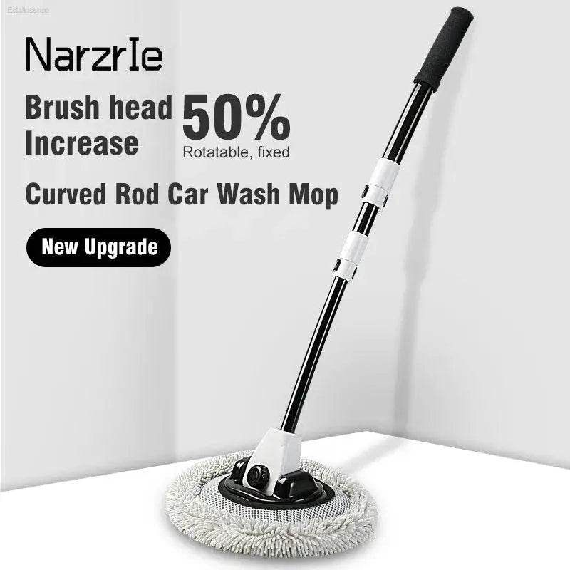 2022 New 15 Degree Bend Car Cleaning Brush with Telescoping Handle - Estalios