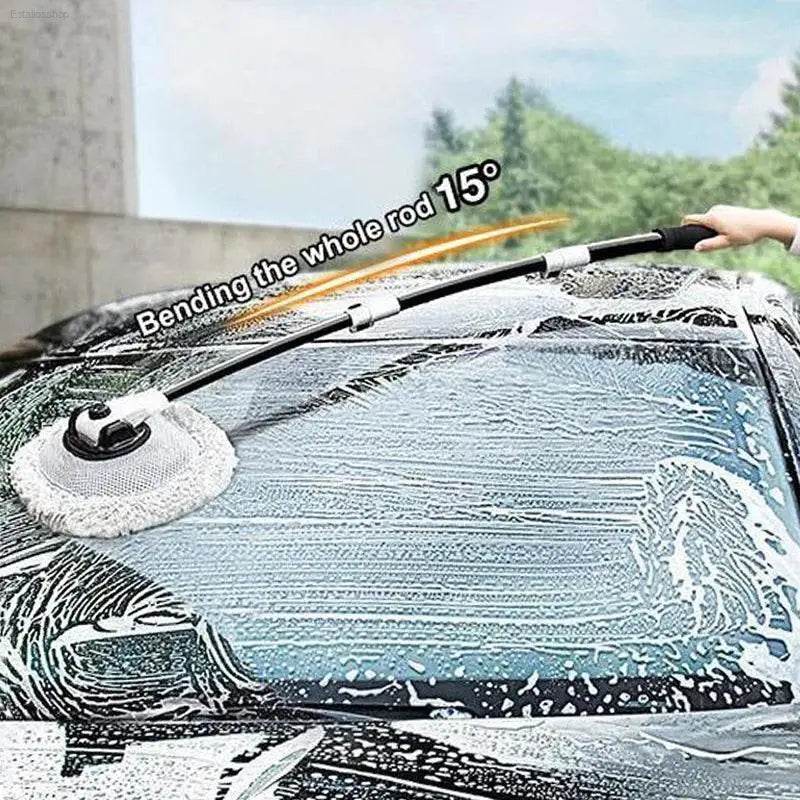 2022 New 15 Degree Bend Car Cleaning Brush with Telescoping Handle - Estalios