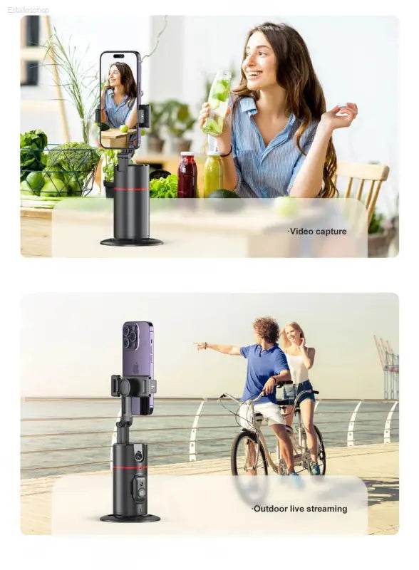 2025 New 360 Rotation Gimbal Stabilizer for Live Photography - Estalios