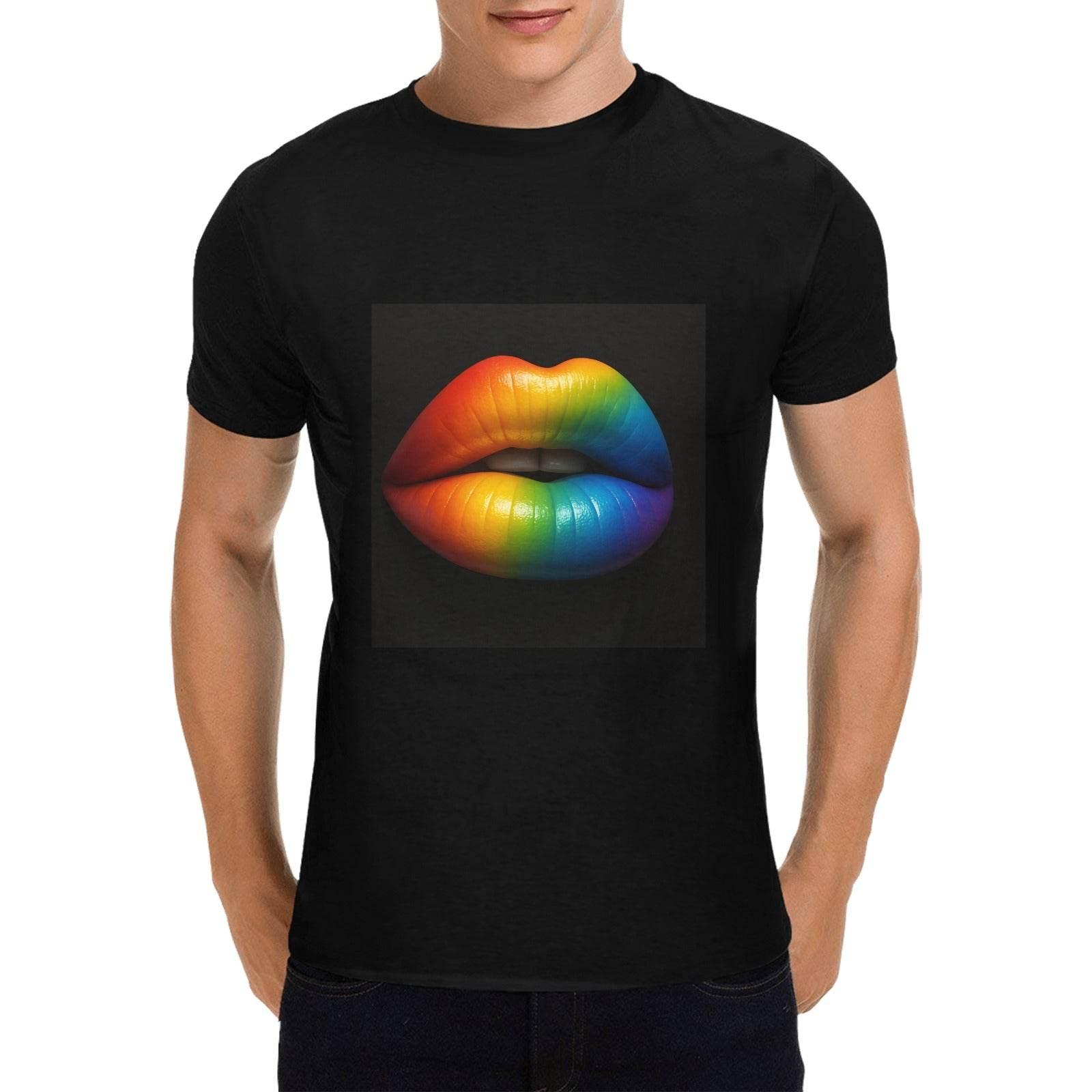 Men Heavy Cotton T-Shirt Front Print Made in USA - Estalios