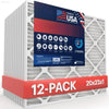 20x23x1 Air Filter 13 (12-Pack) - USA Made Allergy Filters - Estalios