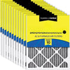 Stacked AC and furnace air filters.