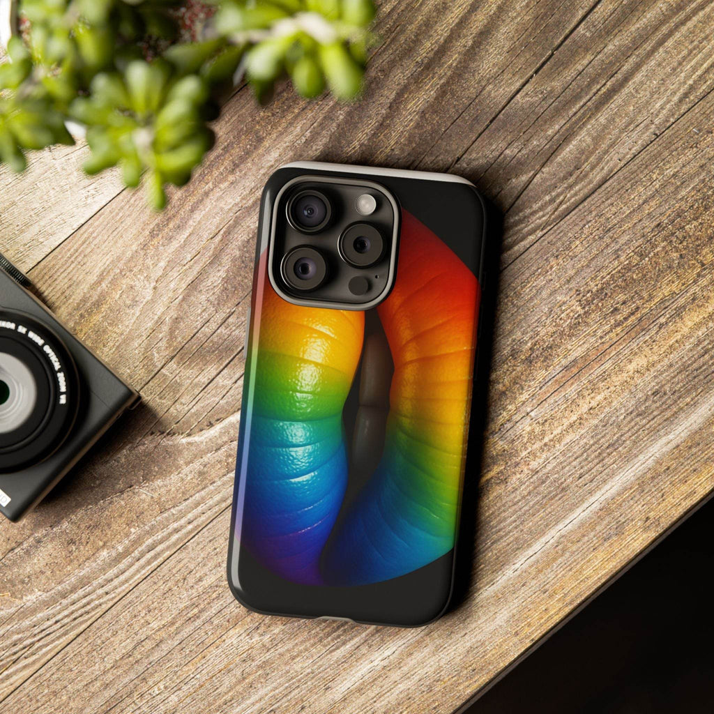 Rainbow Lips Phone Case - Tough Cover for LGBTQ+ Pride - Estalios