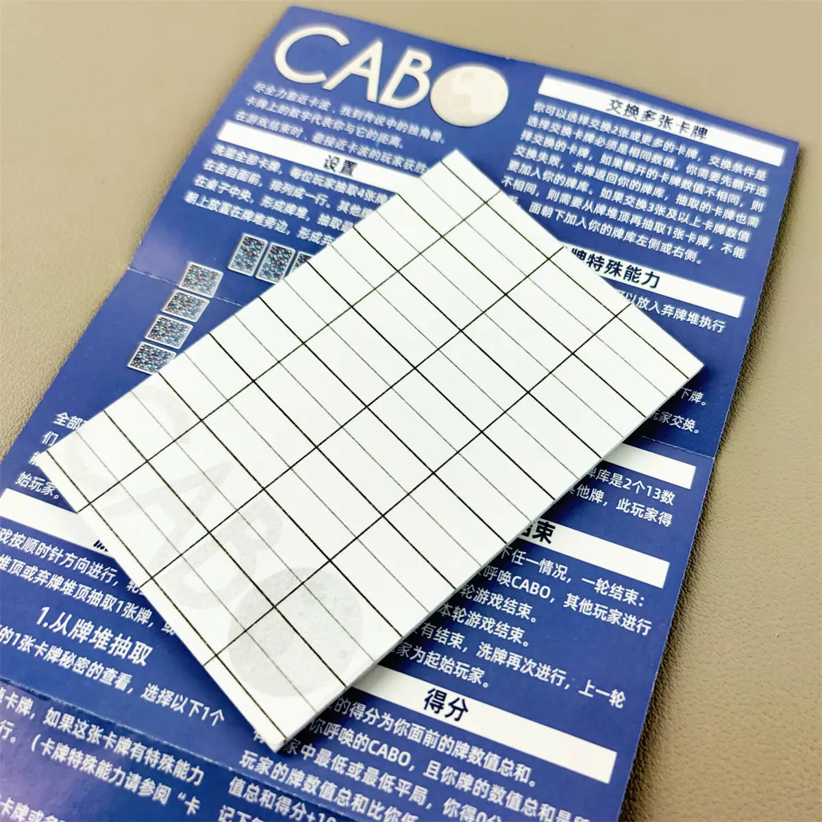 CABO Board Games Card Chinese-English Bilingual Desktop