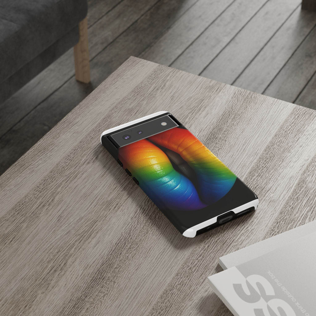 Rainbow Lips Phone Case - Tough Cover for LGBTQ+ Pride - Estalios