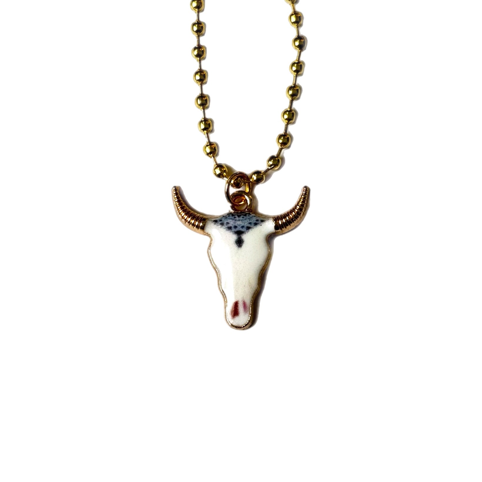 Cow Skull Charm - Tumbler Handle Charm