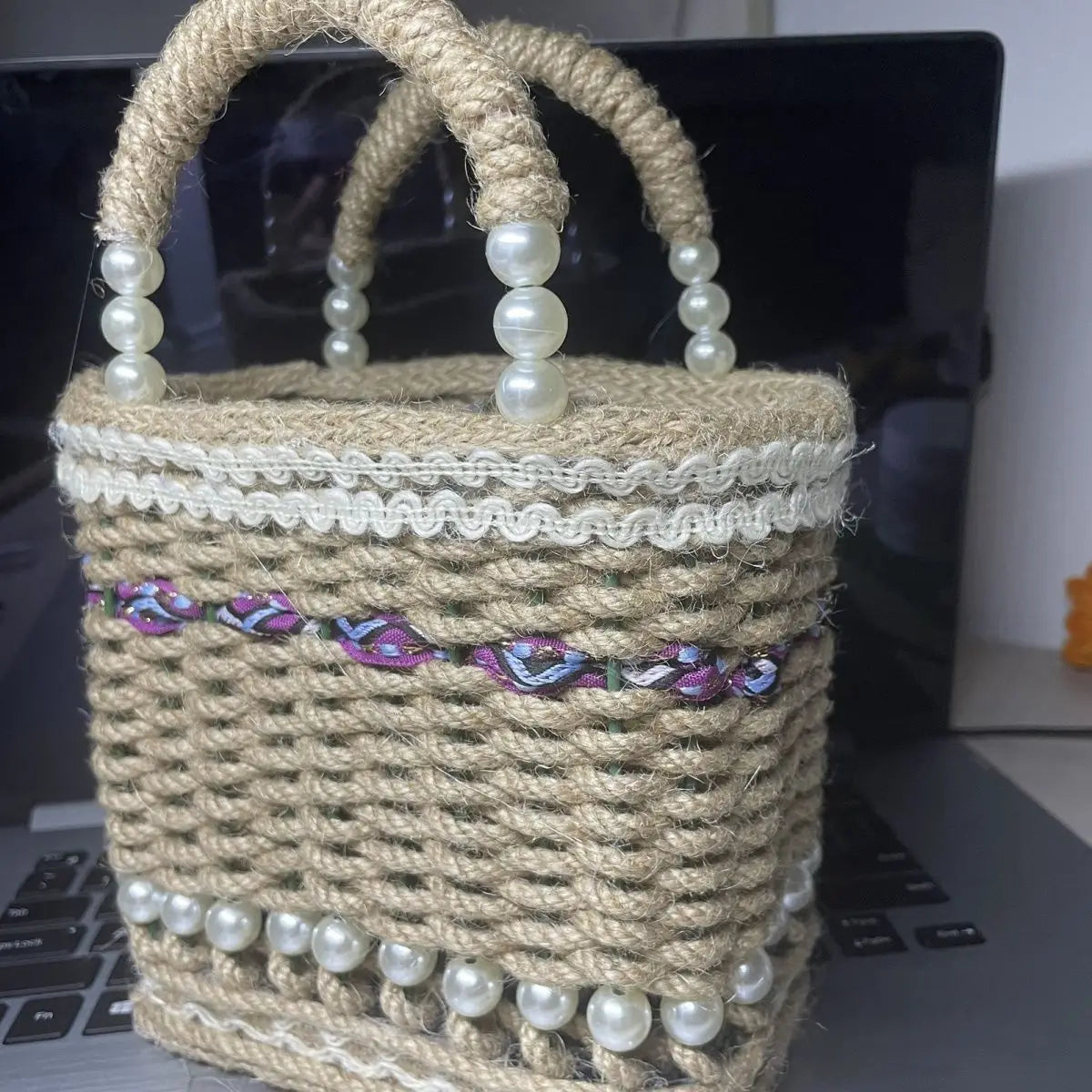 Hemp Rope Handbag Material Bag