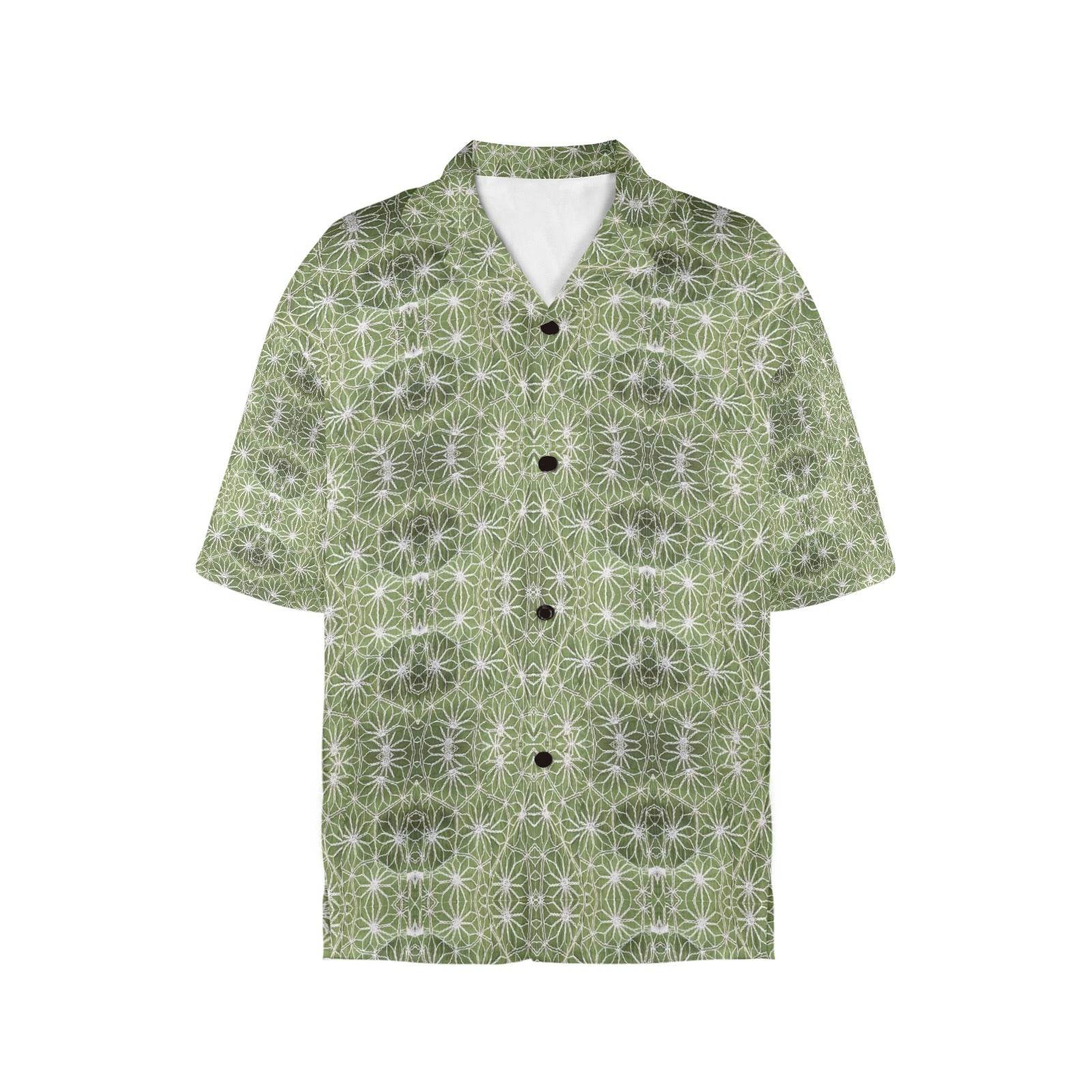 Women's All Over Print Hawaiian Shirt （Made in USA，Ships to USA Only） - Estalios