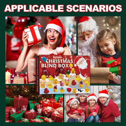 Christmas Blind Box, 24 Grid Cartoon Ducklings Surprise - Estalios