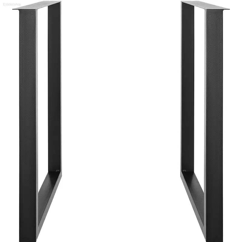 28 Inch Heavy Duty Adjustable Steel Table Legs Set of 2 - Estalios