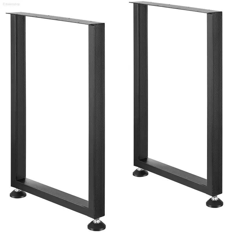 28 Inch Heavy Duty Adjustable Steel Table Legs Set of 2 - Estalios