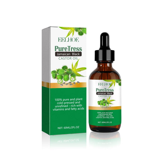 Jamaican Black Castor Oil, Moisturize Scalp And Prevent Dry Hair Thick And Solid Hair Beautiful And Shiny Easy To Absorb Essential Oils - Estalios