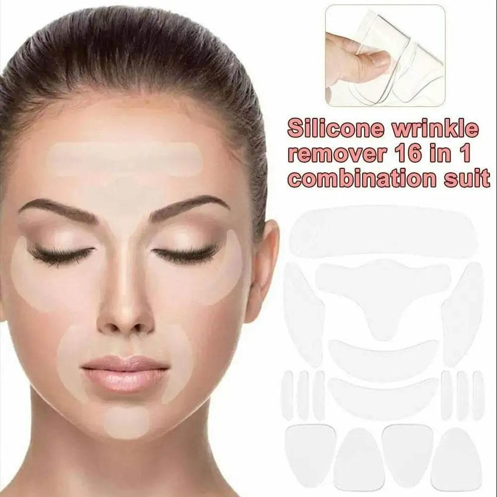 18Pcs Reusable Silicone Anti Wrinkle Face Patch Set - Estalios