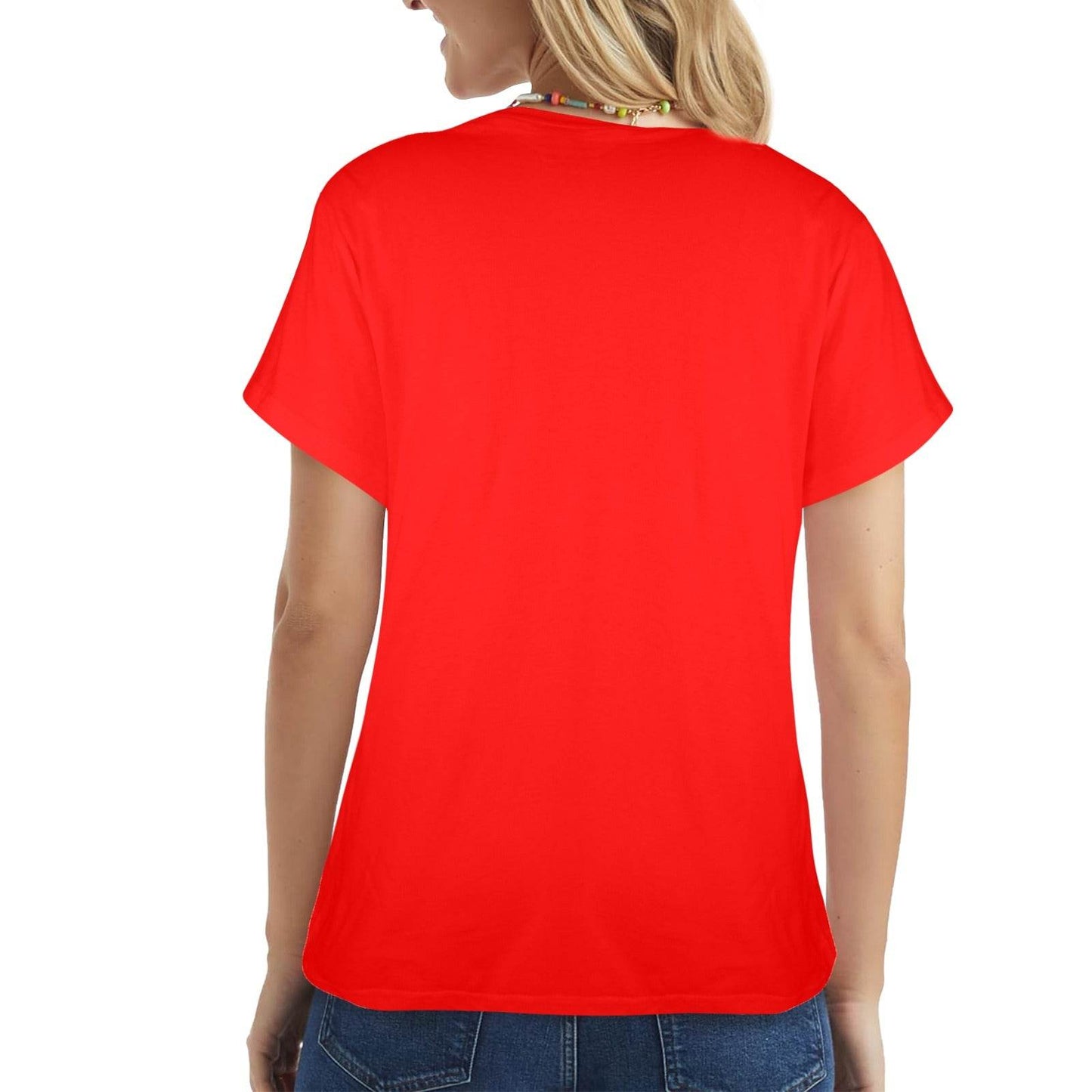 New Women's T-Shirt in USA Size Front Print （Made in USA，Ships to USA Only） - Estalios