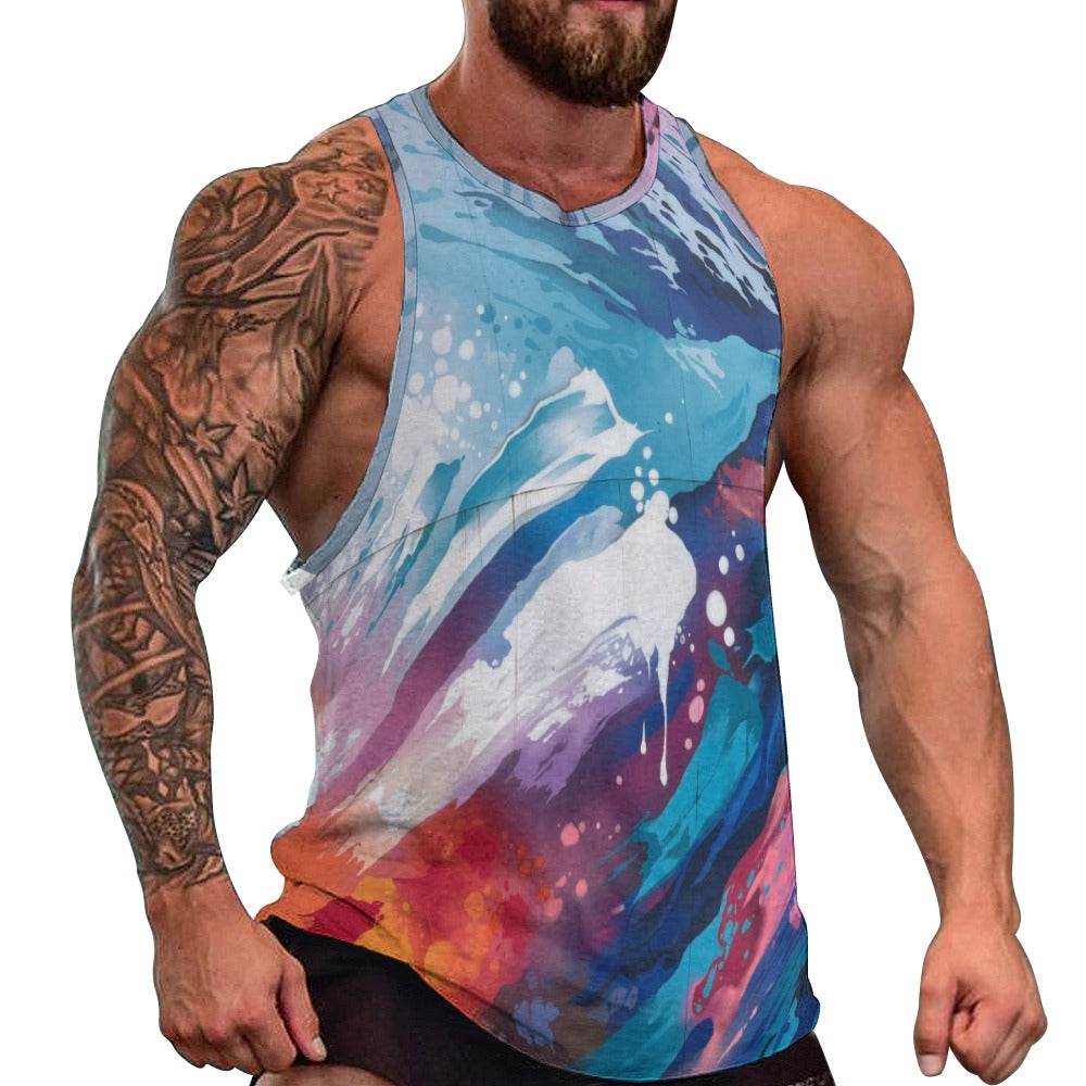 Men's Full print vest - Estalios