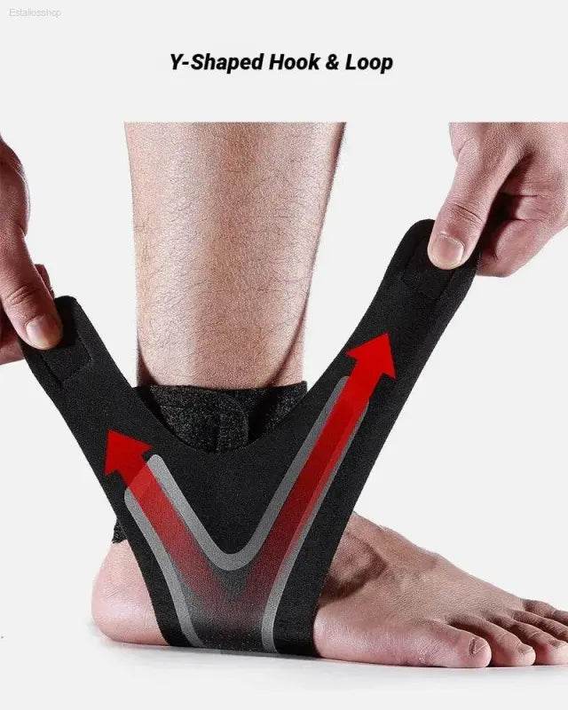 2Pcs Adjustable Compression Ankle Brace for Pain Relief - Estalios