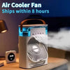 3 - in - 1 Portable Air Cooler Fan with LED Night Light for Home and Office Use - EstaliosShop