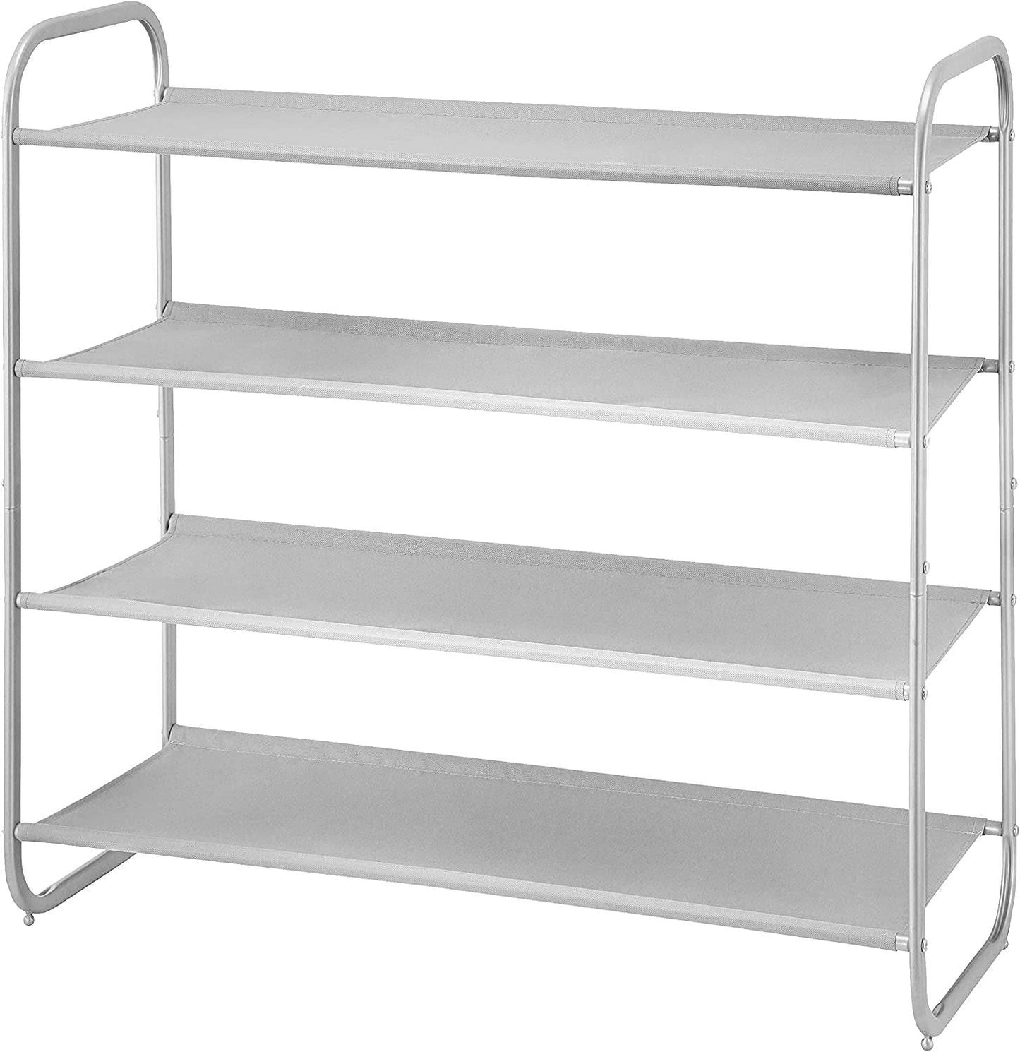 3-Tier Shoe Rack, Fabric Shoe Shelf for Easy Closet Storage - Estalios