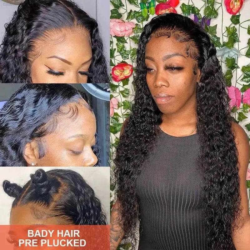 30 40 Inch Deep Wave Lace Front Wigs for Women - Estalios