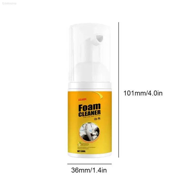 Foam cleaner in a pump bottle.