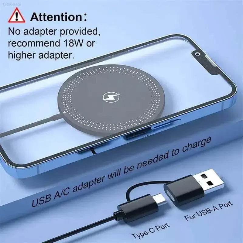 30W Magnetic Wireless Charger Pad for iPhone and AirPods - Estalios