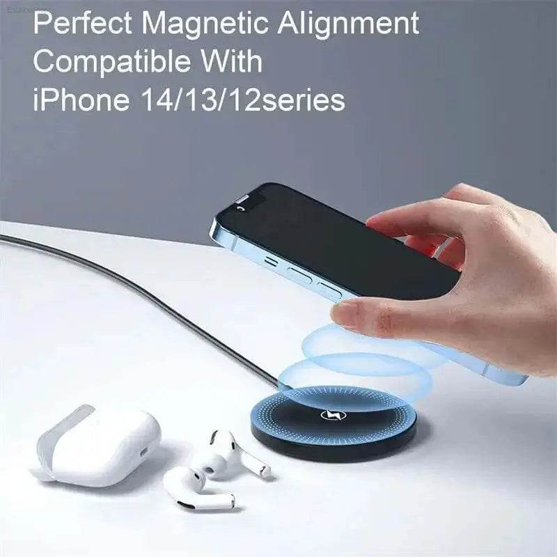 30W Magnetic Wireless Charger Pad for iPhone and AirPods - Estalios