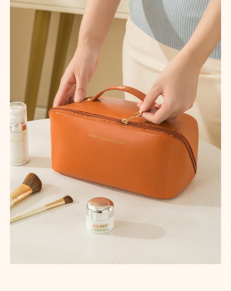 Wash Bag Internet Celebrity Ins Good-looking Portable Leather Bag