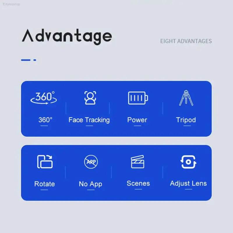 360-Degree Follow-Up Gimbal Stabilizer With AI Face Tracking - Estalios
