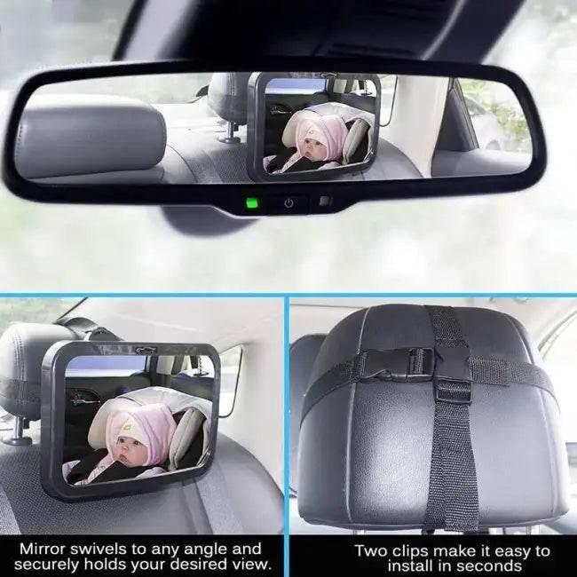 Dynamic Car Baby Mirror for Safe Road Travel - Estalios