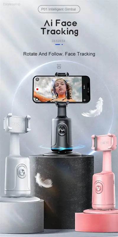360 Rotation Gimbal Stabilizer with Selfie Tripod for TikTok - Estalios