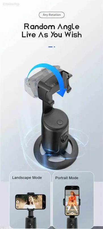360 Rotation Gimbal Stabilizer with Selfie Tripod for TikTok - Estalios