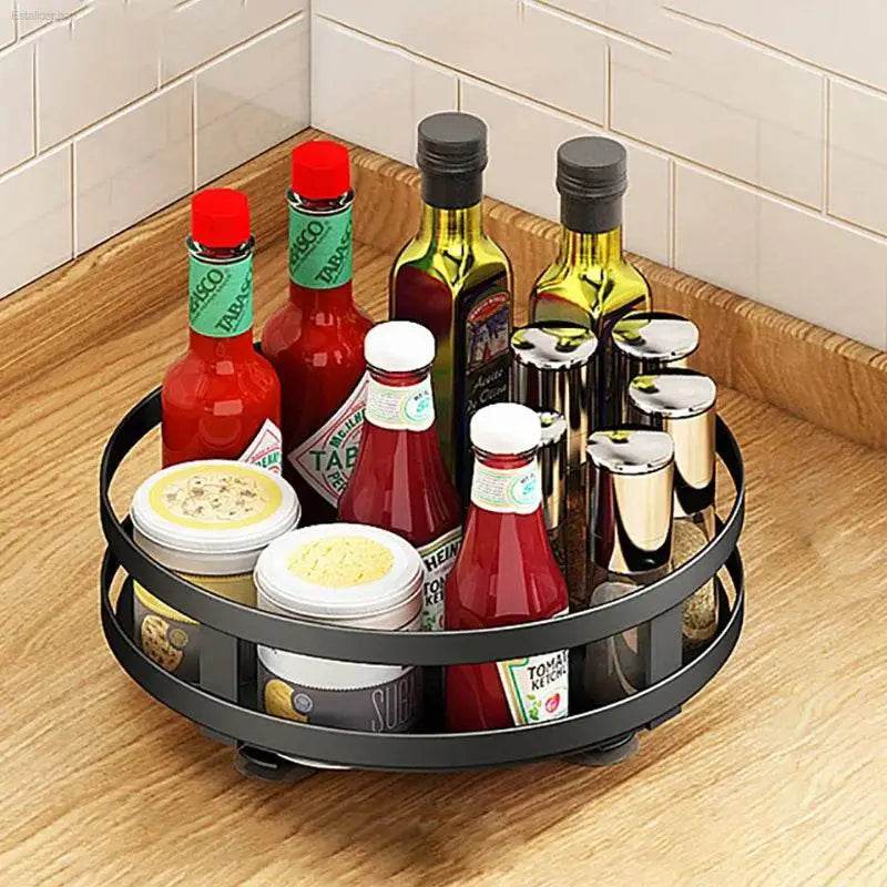 360 Rotation Spice Rack Multi-Layer Kitchen Organizer Tray - Estalios