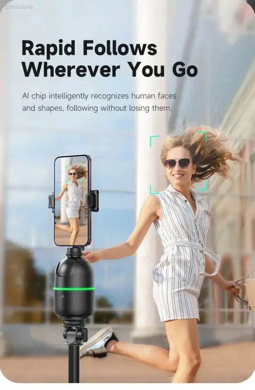 360° Smart Auto Face Tracking Gimbal Stabilizer Tripod - Estalios
