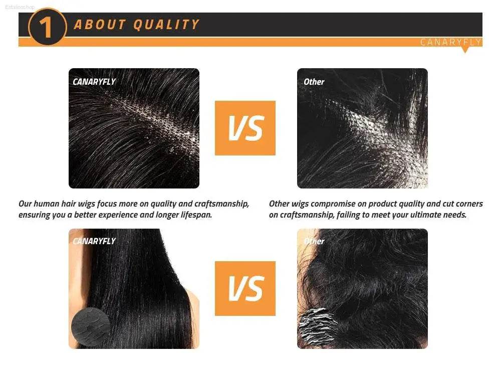 360 Transparent 13x6 Lace Front Human Hair Wig For Women - Estalios