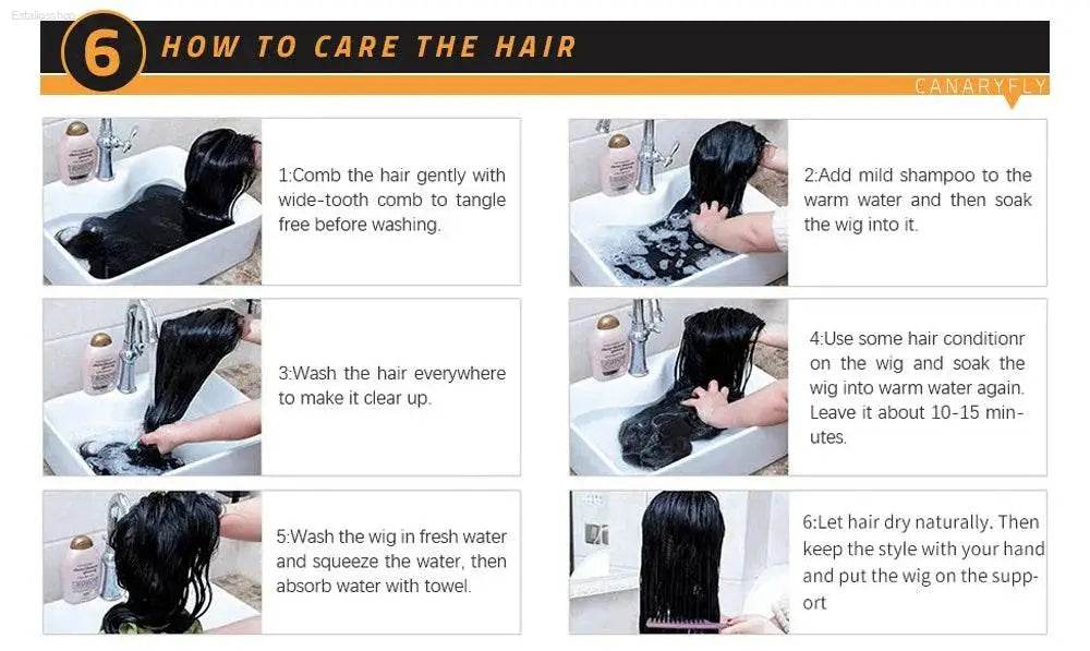 360 Transparent 13x6 Lace Front Human Hair Wig For Women - Estalios